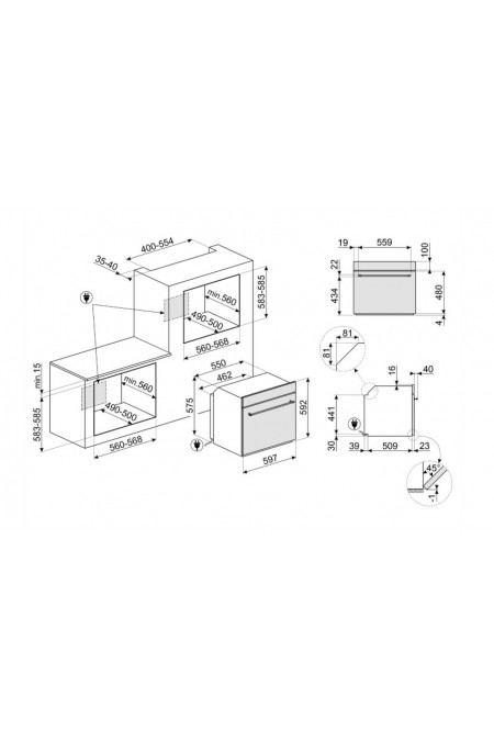 Электрический духовой шкаф Smeg SF68C1PO (бежевый) 1
