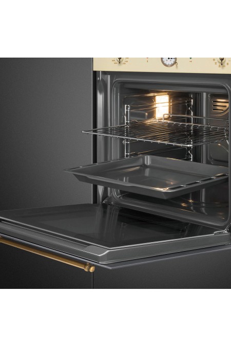 Электрический духовой шкаф Smeg SFP68C1TPO (бежевый) 3