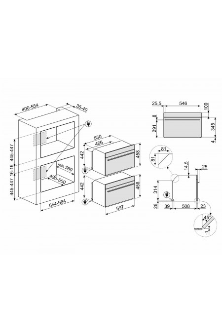 Электрический духовой шкаф Smeg SO4102S3B3 (черный) 1
