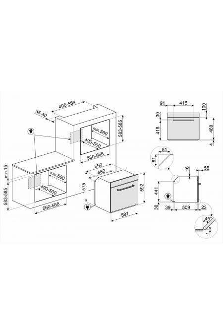 Электрический духовой шкаф Smeg SOP6902S2PP (кремовый) 1