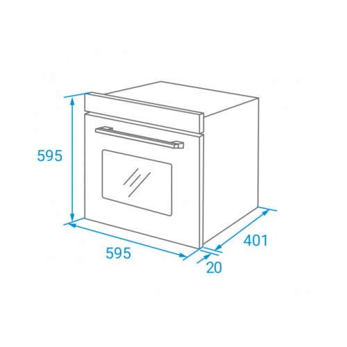 Электрический духовой шкаф Weissgauff EOM 108 PDB (черный) 1