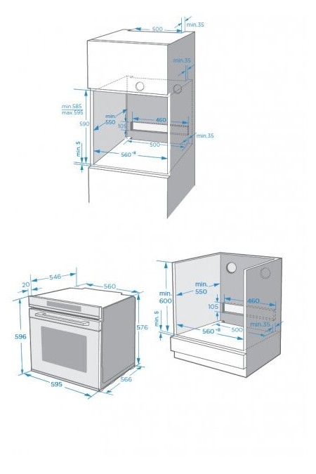 Электрический духовой шкаф Weissgauff EOM 791 SDB Black Edition (черный) 1