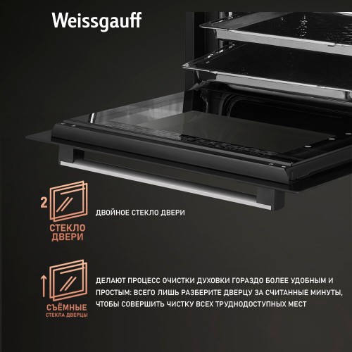 Электрический духовой шкаф Weissgauff EOV 19 MB (черный) 5