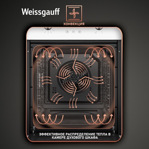 Электрический духовой шкаф Weissgauff EOY 456 PDW (белый) 3
