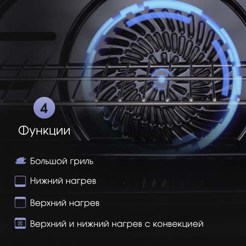 Электрический духовой шкаф Zigmund Shtain E 147 B (черный) 3