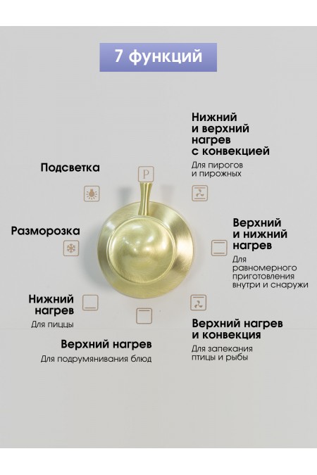 Электрический духовой шкаф Zigmund Shtain E 156 X (бежевый) 3
