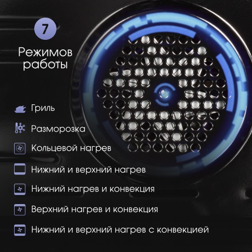 Электрический духовой шкаф Zigmund Shtain E 158 B (черный) 3