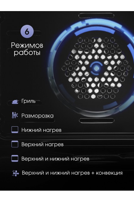 Электрический духовой шкаф Zigmund Shtain E 159 B (черный) 3