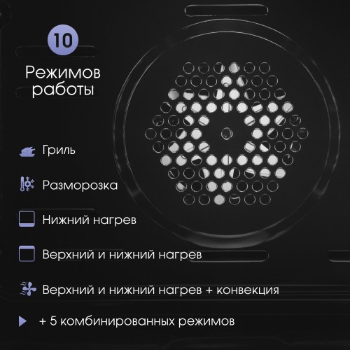 Электрический духовой шкаф Zigmund Shtain E 160 B (черный) 3