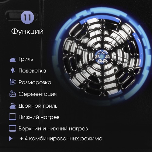 Электрический духовой шкаф Zigmund Shtain E 168 B (черный) 3