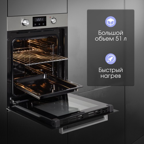 Электрический духовой шкаф Zigmund Shtain E 174 S (нержавеющая сталь) 3