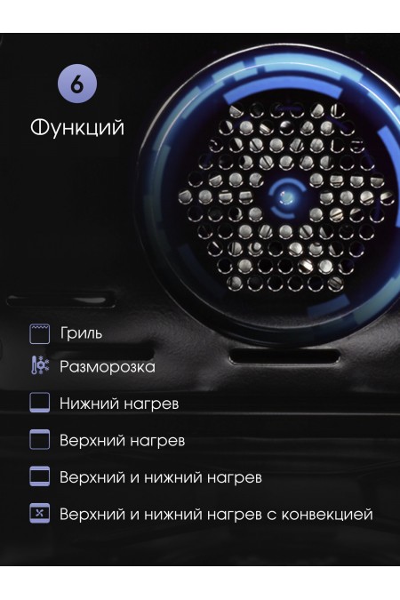 Электрический духовой шкаф Zigmund Shtain E 175 B (черный) 3