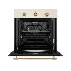 Газоэлектрический духовой шкаф MAUNFELD EOGC604RIB.MT Slim (бежевый)