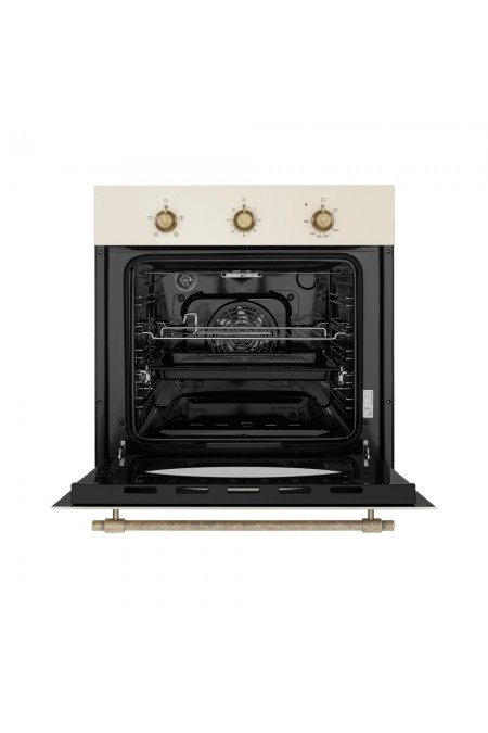 Газоэлектрический духовой шкаф MAUNFELD EOGC604RIB.MT Slim (бежевый) 