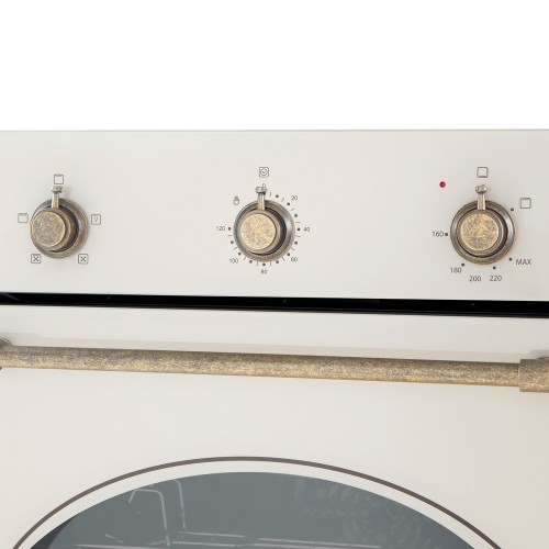 Газоэлектрический духовой шкаф MAUNFELD EOGC604RIB.MT Slim (бежевый) 4