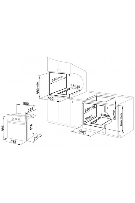Газовый духовой шкаф GEFEST ДГЭ 601-02 Н7 (нержавеющая сталь) 2