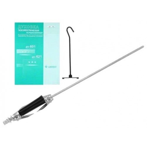 Газовый духовой шкаф GEFEST ДГЭ 621-01 К53 (черный с рисунком мрамор) 7