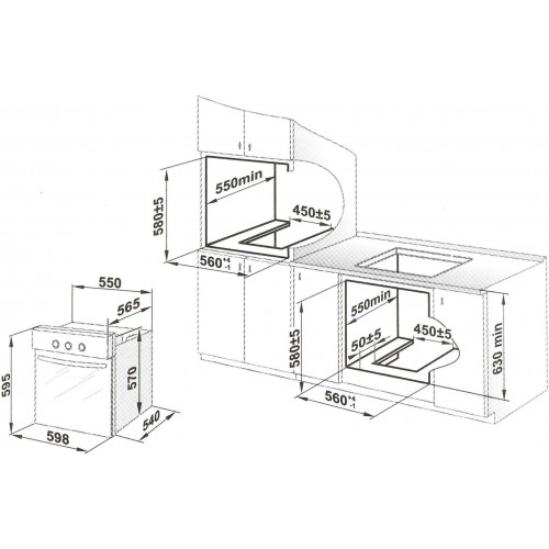 Газовый духовой шкаф GEFEST ДГЭ 621-01 В1 (кремовый) 8