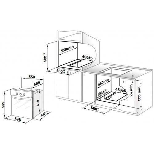 Газовый духовой шкаф GEFEST ДГЭ 621-03 (черный) 3