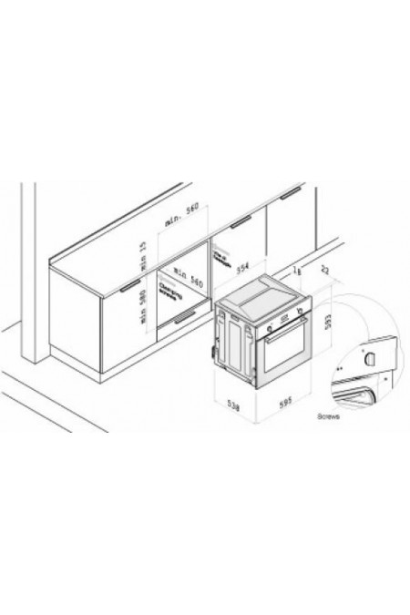 Газовый духовой шкаф Korting OGG 741 CRN (матовый черный) 1