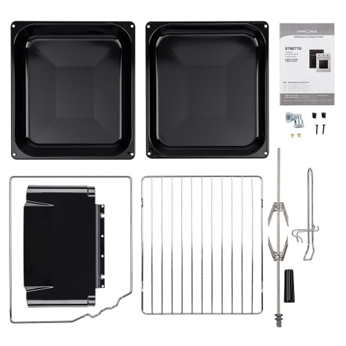 Газовый духовой шкаф Krona STRETTO 45 WH (белый) 1