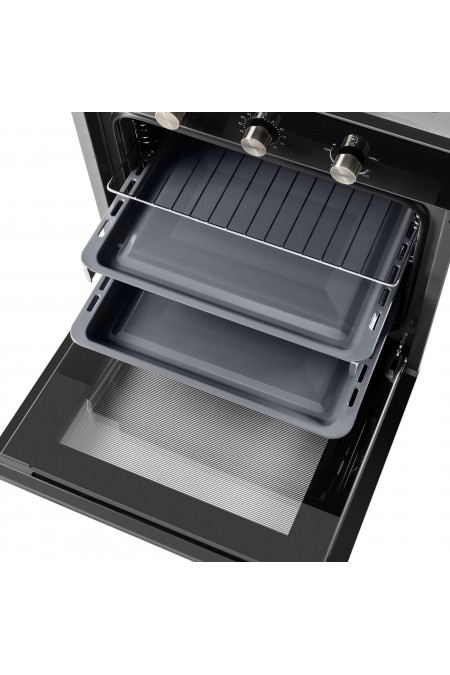 Газовый духовой шкаф MAUNFELD MGOG 673B (черный) 4