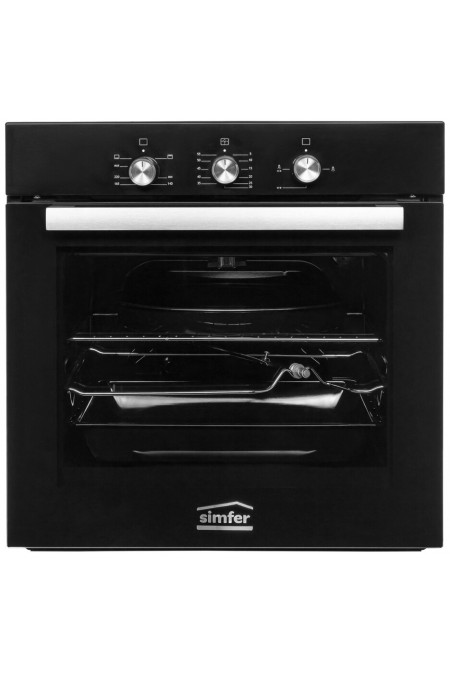 Газовый духовой шкаф SIMFER B6GB12016 (черный) 