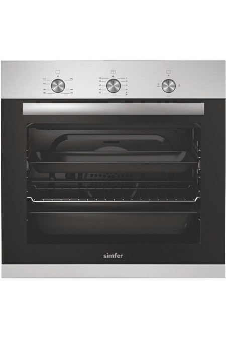 Газовый духовой шкаф Simfer B6GM12016 (серебристый) 
