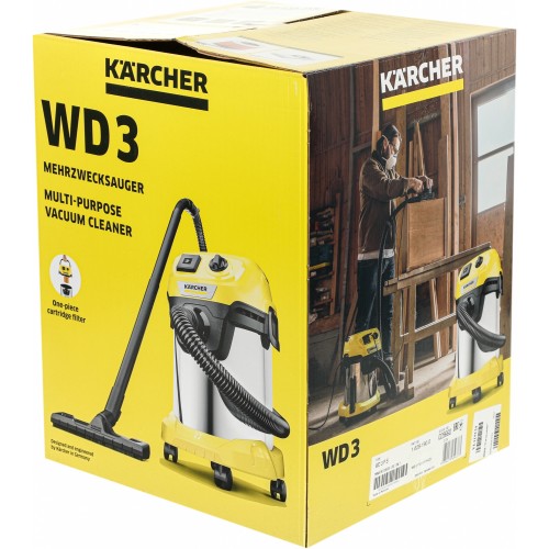 Пылесос строительный Karcher WD 3 P S V-17/4/20 (1.628-190.0) 