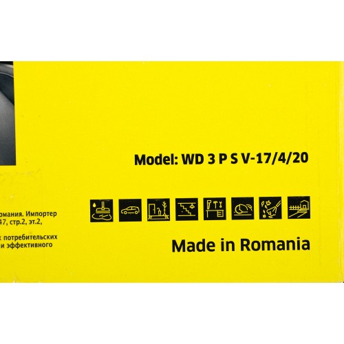 Пылесос строительный Karcher WD 3 P S V-17/4/20 (1.628-190.0) 3