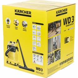 Пылесос строительный Karcher WD 3 P V-17/4/20 (1.628-170.0)
