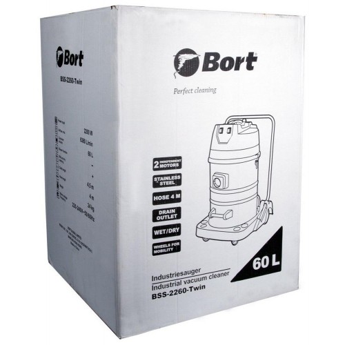 Пылесос строительный BORT BSS-2260-TWIN 5