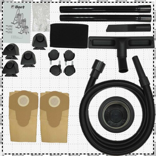 Пылесос строительный BORT BSS-1215-P 5