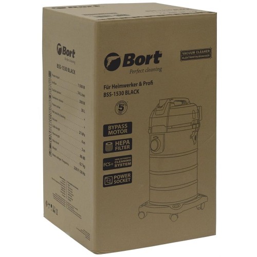 Пылесос строительный BORT BSS-1530 BLACK (93412628) 4