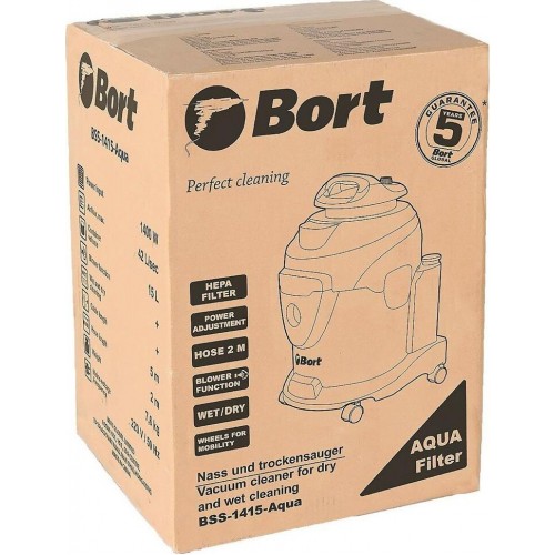 Пылесос строительный BORT BSS-1415-AQUA (93410174) 4