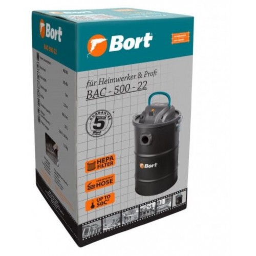 Пылесос строительный BORT BAC-500-22 (98291834) 7