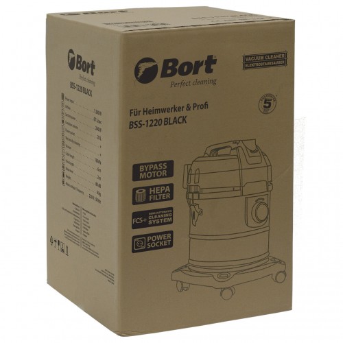 Пылесос строительный Bort BSS-1220 BLACK (93412598) 1