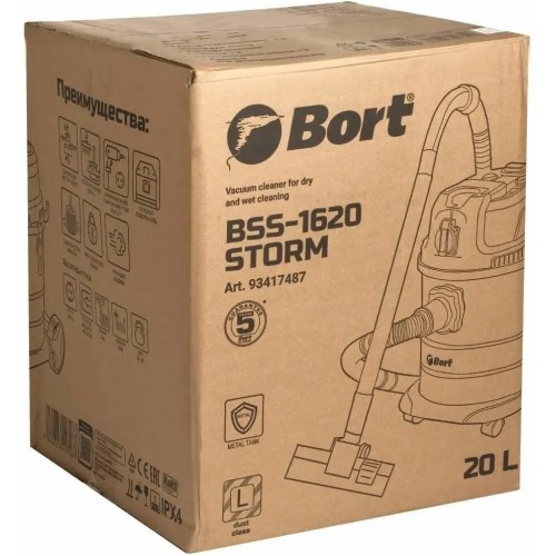 Пылесос строительный BORT BSS-1620-STORM 3