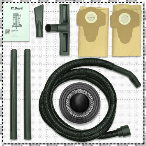 Пылесос строительный BORT BSS-2460-STORM (93417555) 1