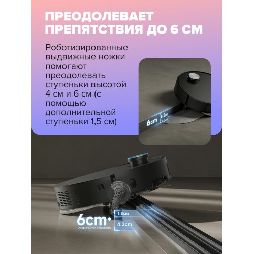 Робот-пылесос Dreame X50 Master (RLX86CE-1) (черный) 6