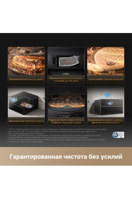 Робот-пылесос Dreame X60 Master (RLX88DE) (черный) 8