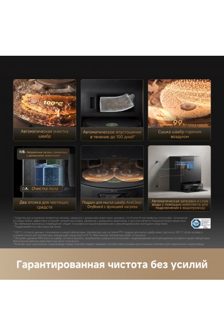 Робот-пылесос Dreame X60 Ultra Complete (черный) 9
