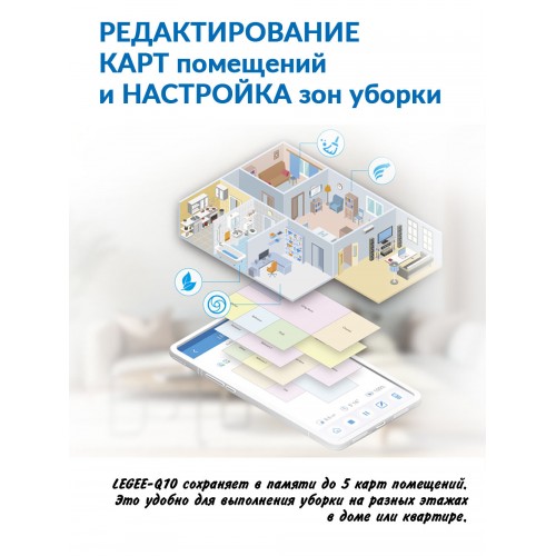 Робот-пылесос Hobot LEGEE-Q10 (белый) 4