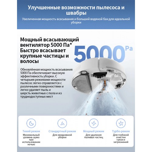 Робот-пылесос Xiaomi Robot Vacuum S40C EU (BHR9664EU) (белый) 2