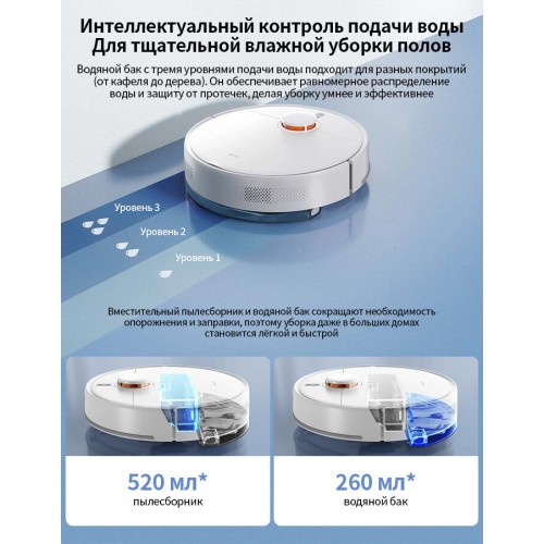 Робот-пылесос Xiaomi Robot Vacuum S40C EU (BHR9664EU) (белый) 3