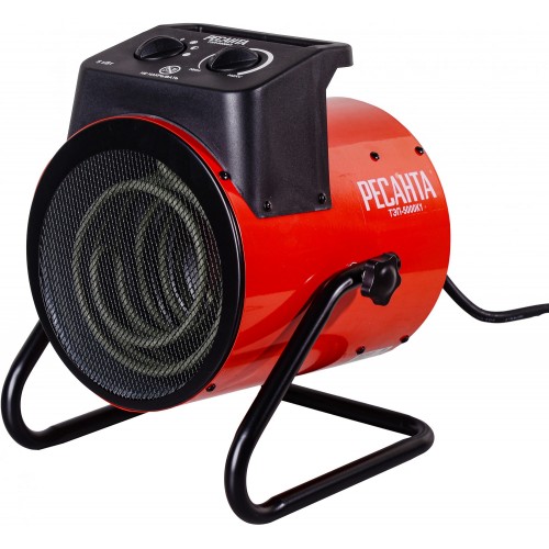 Электрическая тепловая пушка РЕСАНТА ТЭП-5000К1 (красный/черный) 1