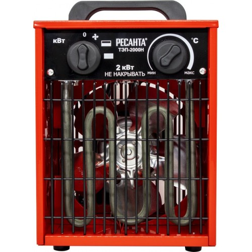 Электрическая тепловая пушка РЕСАНТА ТЭП-2000Н (красный/черный) 10