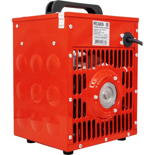 Электрическая тепловая пушка РЕСАНТА ТЭП-2000Н (красный/черный) 12