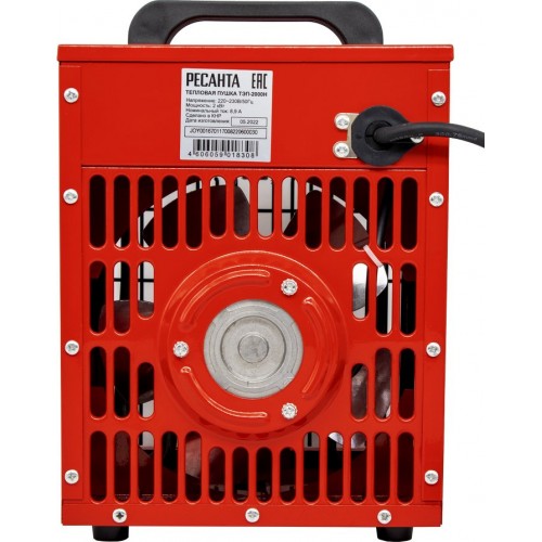 Электрическая тепловая пушка РЕСАНТА ТЭП-2000Н (красный/черный) 13