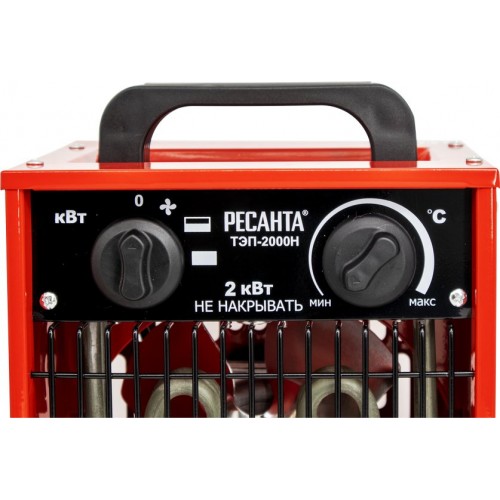 Электрическая тепловая пушка РЕСАНТА ТЭП-2000Н (красный/черный) 5